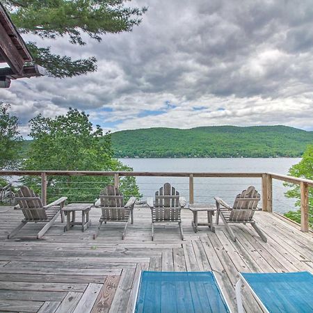 Waterfront Lake George Cabin Walk To Water Eksteriør billede